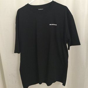 Balenciaga Black Back Logo Tee